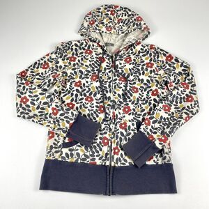 VTG Delia*s Hoodie Womens SM Floral Zip Up Sweatshirt Y2K Boho Indie Cotton USA